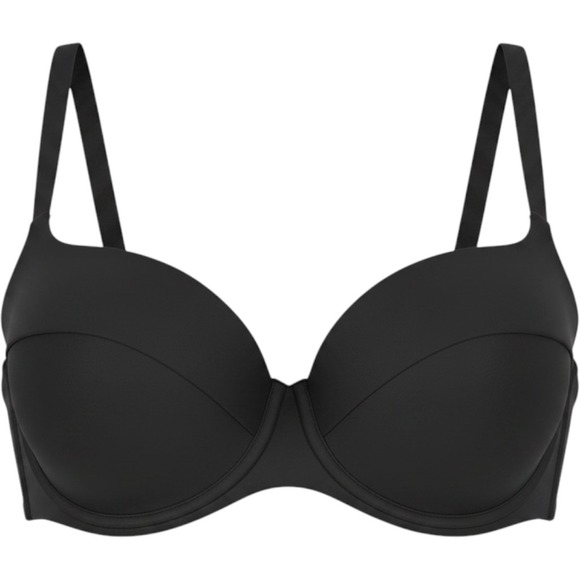 Adore Me Other - Adore Me Black Underwire Molded Cup Front Close Bra 42C Gold Hardware